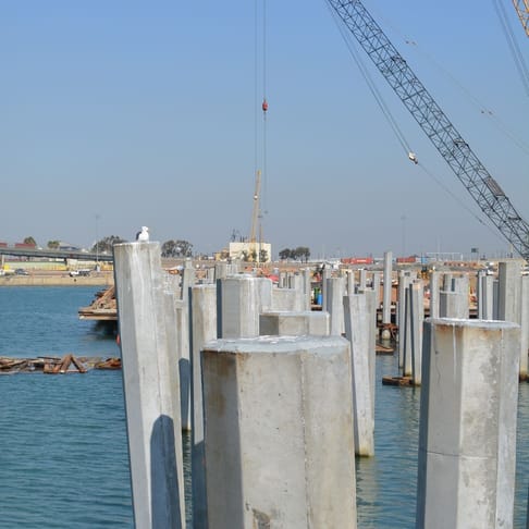 Middle Harbor Misaligned Piles