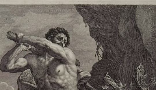 Hercules killing the hydra headed monster cropped